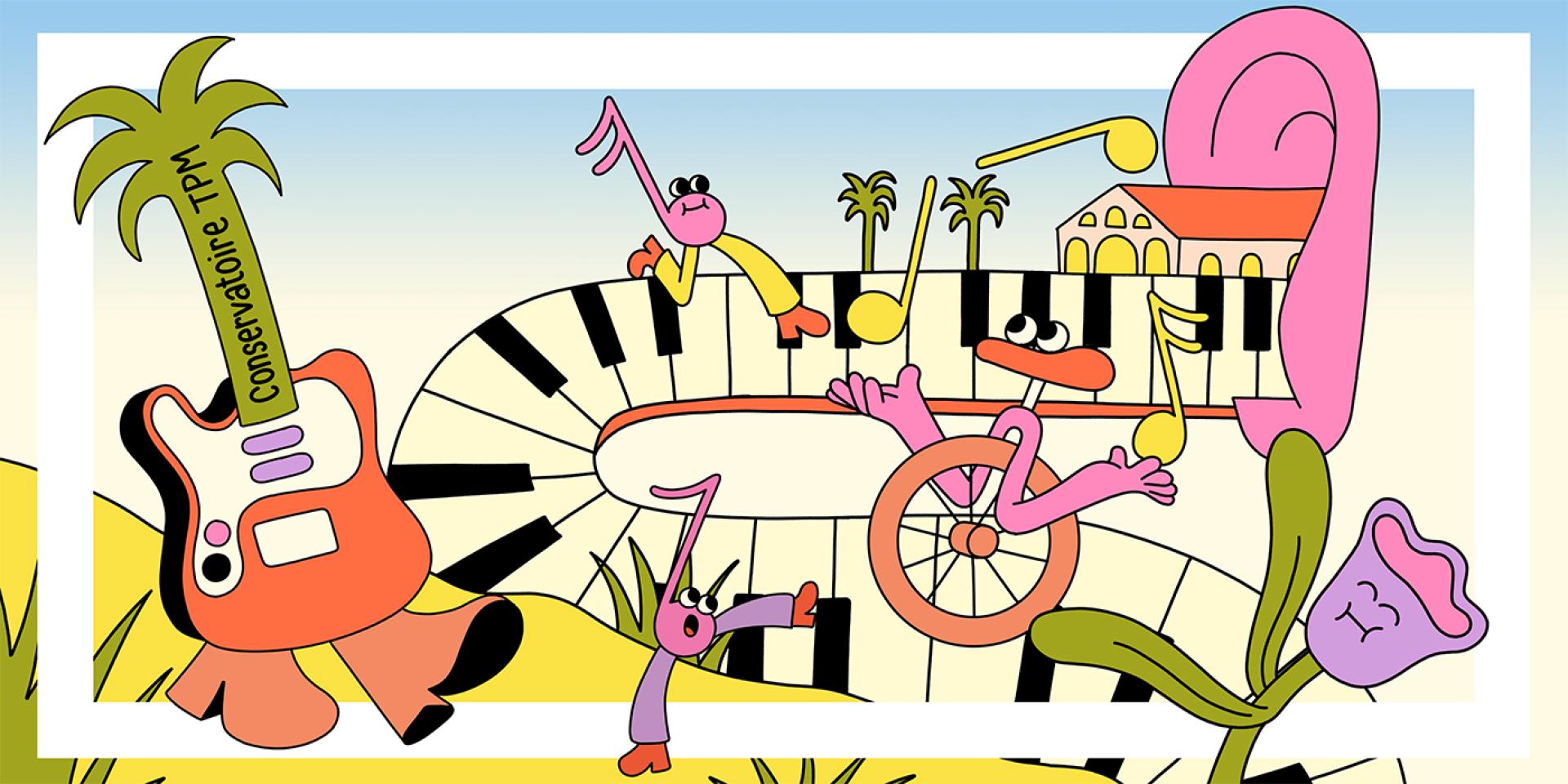 Newsletter bandeau rentrée illustration