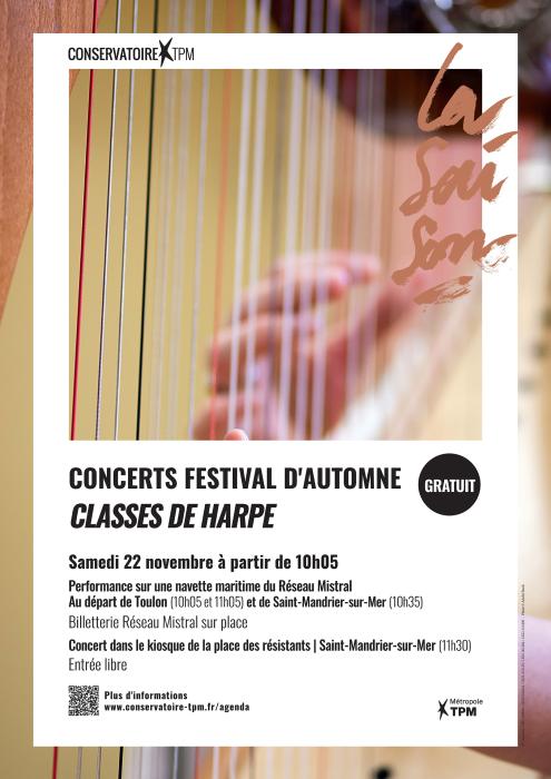 Affiche concert classes de harpe Affiche concert classes de harpe