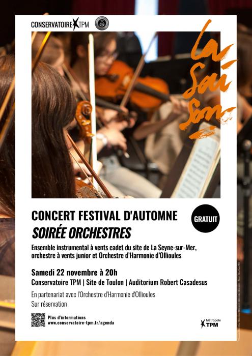 Affiche concert Soirée orchestres Affiche concert Soirée orchestres