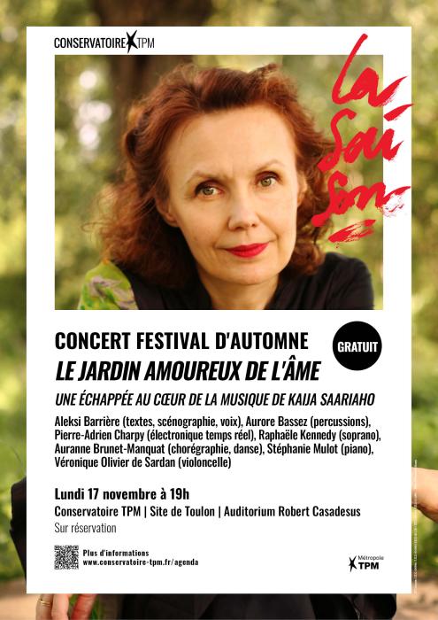 Affiche concert Le jardin amoureux de l'âme Affiche concert Le jardin amoureux de l'âme