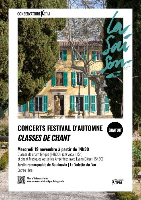 Affiche concert classes de chant Affiche concert classes de chant